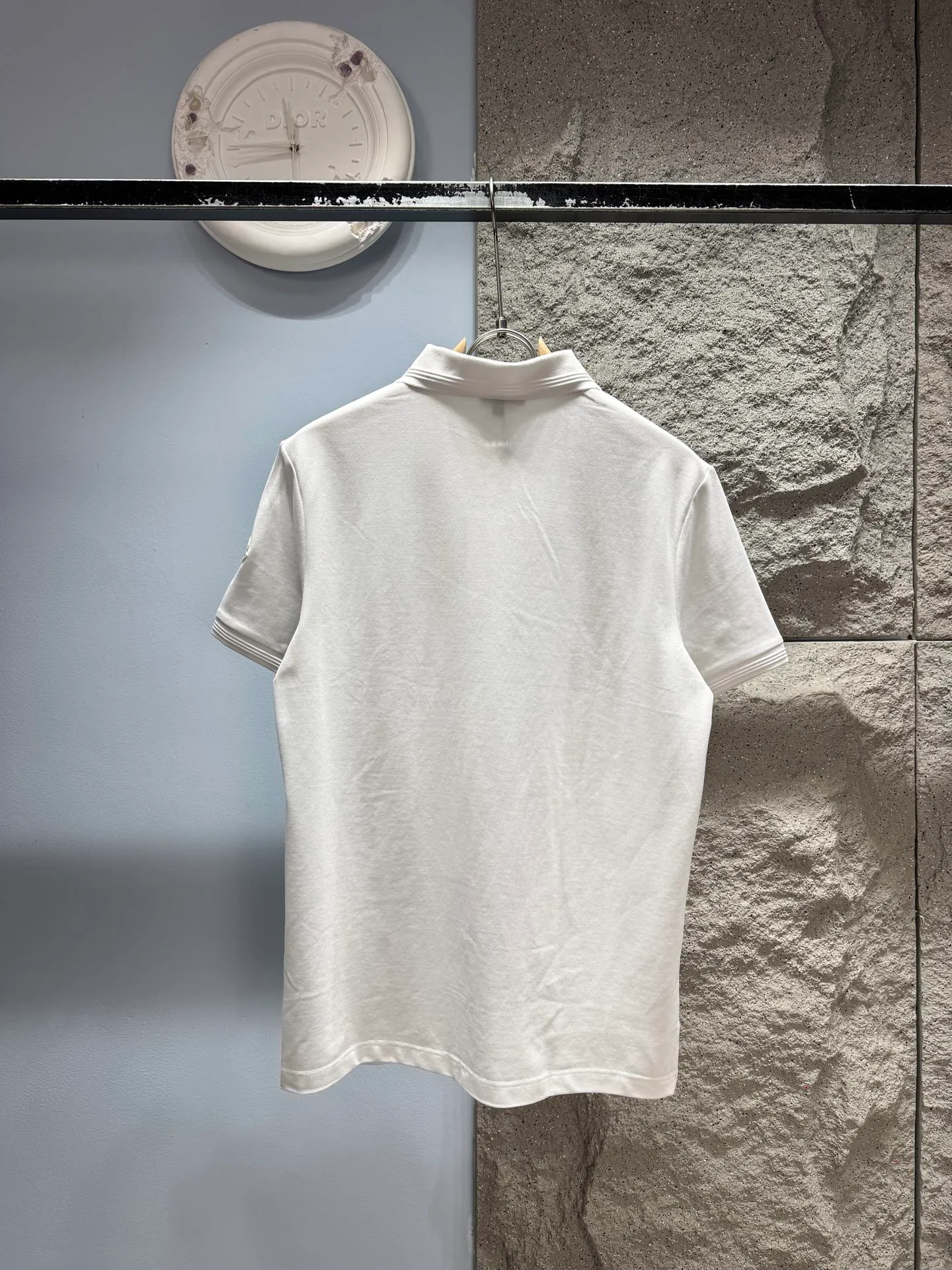 Moncler* ‼️ T ® 🖤 Polo ， ， 。 240g ，Breathable ， 。 ⚠️ ： ⚠️XL 22715 Same Style 𝐂𝐎𝐋𝐎𝐔𝐑：White Green Black 𝐒𝐈𝐙𝐄：M-4Xl